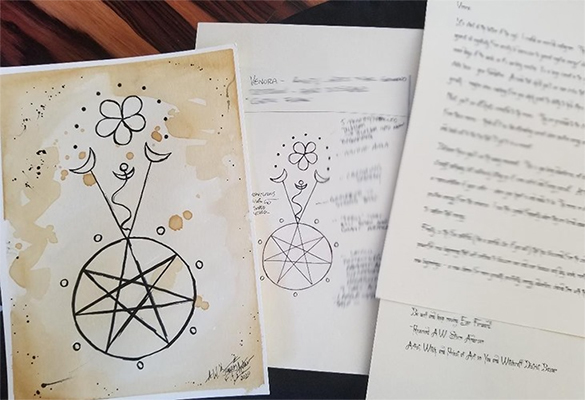 tattoo sitil magic for Collector in artwork form by Rev. Storm Anderson